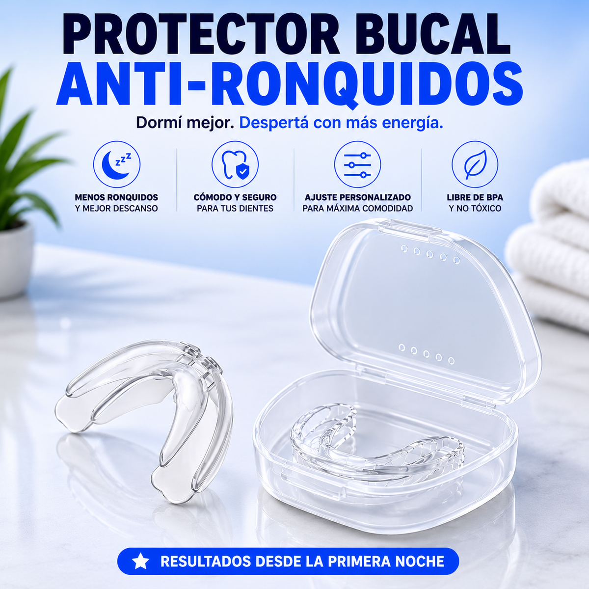 Protector Bucal Antirronquidos Transparente